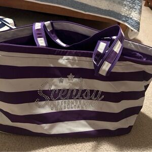 Scentsy Consultant Bold Purple and White Tote